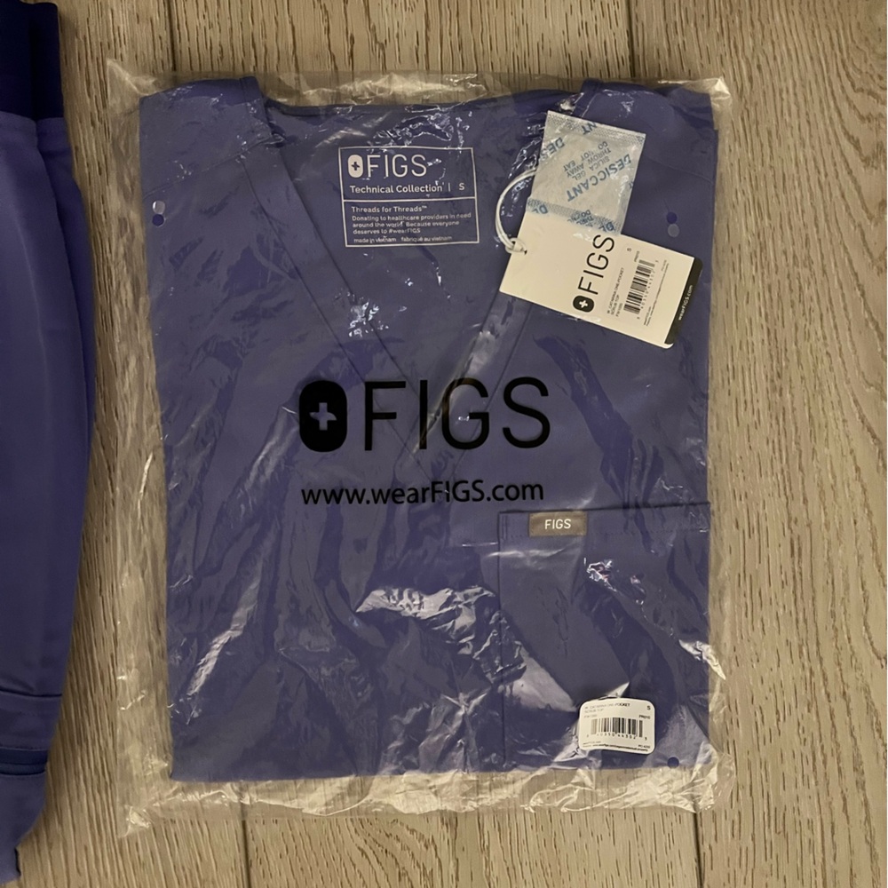 Figs Purple Scrub Top